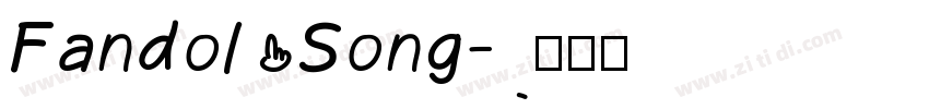 Fandol Song字体转换